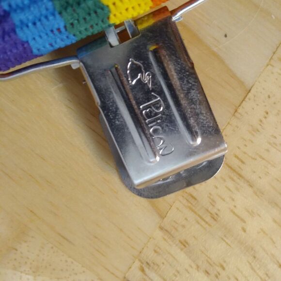 Vintage Pelican Rainbow Strap Suspenders Pride - Picture 3 of 6